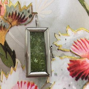 Pendant Filled With Peridot Gemstones